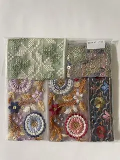 【最終値下げ】インド刺繍リボン　30cm x 5本