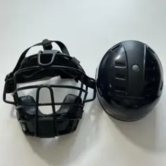 【JSBB公認】ミズノ キャッチャー用マスク＆ヘルメット L 軟式