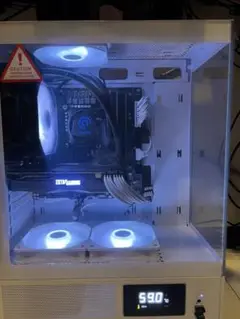 白いゲーミングPC i3-12100F　RTX2070SUPER nvme