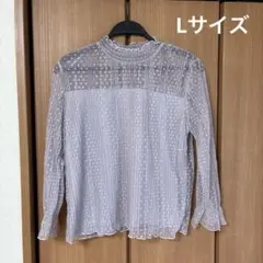 シースルートップス　ドット　しまむらトップス