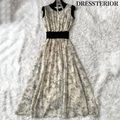 DRESSTERIOR フラワープリントシアーワンピース ロング 定価1.8万