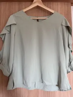 RAMIRAL トップス　ブラウス　レース袖　Lサイズ　レディース
