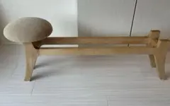 美品 Kinahono furniture 座面付きスリッパラック メープル材