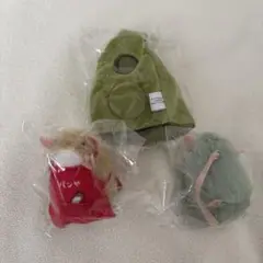 3点セット　ねずみのぬいぐるみ&きぐるみコレクション2