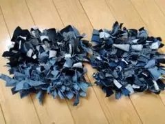 ハンドメイド　デニムコースター2枚組