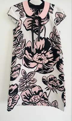 MAX＆CO BOUTIQUE 襟付きワンピース フラワー　ピンク