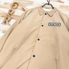 【バートン】BURTON ボア コーチジャケット スノーボード Mベージュ×黒