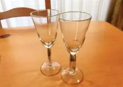 ワイングラス　ペア　ゴールド