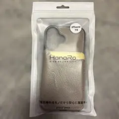 【未使用】HanaRo iPhone 16 ケース グレー×イエロー