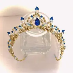 バレエティアラ　ゴールド×カプリブルー
