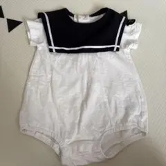 セーラー襟ロンパース 70サイズ