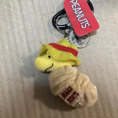 ピーナッツ スヌーピー ウッドストック カラビナ マスコット キーホルダー