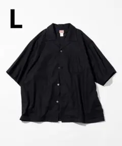 FREAK'S STORE別注コットンリネンショートスリーブシャツブラック
