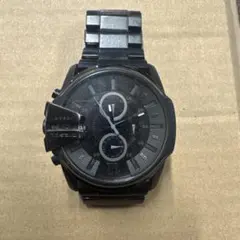 DIESEL ブラック クロノグラフ 時計