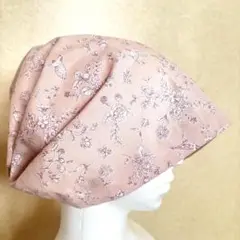 匿名配送　ヘアキャップ　ケア帽子　バンダナキャップ　抗がん剤治療　脱毛　三角巾