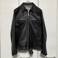 未使用 ジェームスグロース　レザー　Ｓ ライダース 白　羊革　ルイスレザーズ 革ジャン界の3強！ ルイスレザーvsアディクトクローズvs