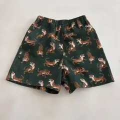 ペアマノン140cm虎柄ハーフパンツ