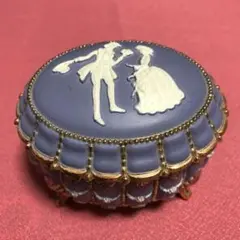 【アンティーク美品】カメオ オルゴール付小物入れ