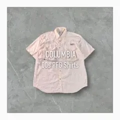 00s COLUMBIA コロンビア PFGナイロン半袖シャツアイボリー