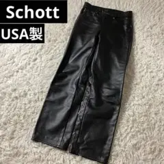 ☆美品☆ USA製 Schott レザーパンツ ライダース ライディング 30