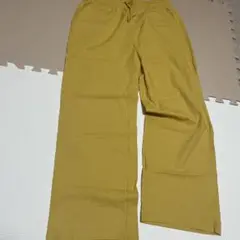 イエロー ワイドパンツ　XL 新品・未使用