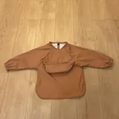 【美品】ポケット付き防水お食事エプロン