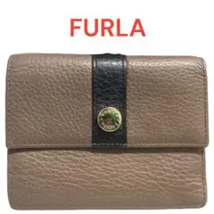 古着 小物 FURLA フルラ レディース 財布 二つ折り ブラウン