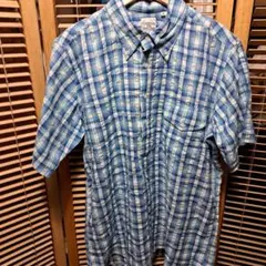 バギー　THE BAGGY　シアサッカー プルオーバーチェックシャツ　サイズM