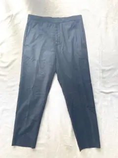 ランバン　ルカ期　カットオフ加工　スラックス　チャコールグレー　44 美品