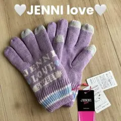 新品 JENNI love ジェニィラブ 手袋 ニット 防寒 パープル