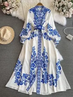 ワンピース　パーティー　花柄　レディース　半袖　ドレス　レース　ロング