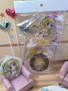 魔法少女リリカルなのは フェイト アクリルスタンド 缶バッジ 20th