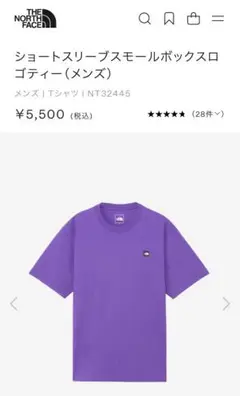 ノースフェイス スモールボックスロゴTシャツ NT32445