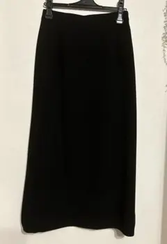 東京ソワール　ブラック タイトロングスカート