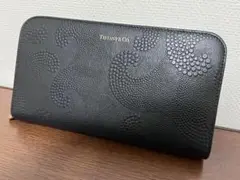 a882 ティファニー ウォレット ウェーブ レザー 長財布 波模様 波 革