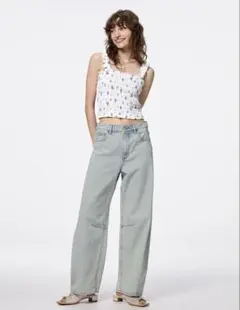 GU バレルレックジーンズ　レディース　標準丈　S 美品