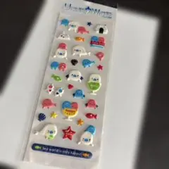 【新品未開封】シール　もちもちシール　マシュマロシール　うみらいふ　水族館