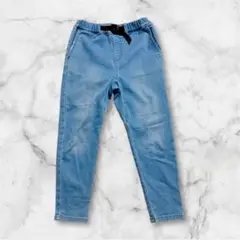 パンツ　デニム　ブルー　140 ウエスト　総ゴム