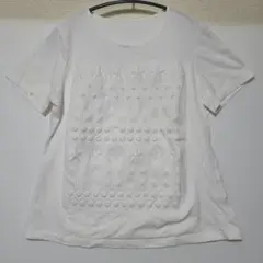 St. VERMEER　サン・フェルメール　立体模様 半袖Tシャツ　Mサイズ