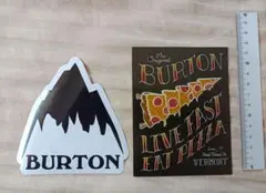 バートン BURTON カッティングステッカー正規品 2枚セット