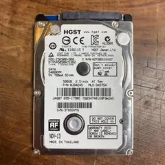【中古HDD】HGST 500GB SATA/回数94/時間42