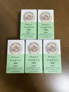 山田養蜂場 プロポリス300 100粒 5瓶