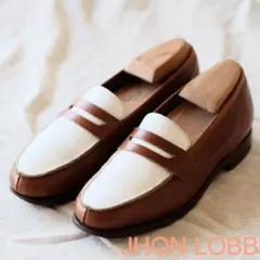 ジョンロブJohn Lobb コンビローファーCHERRY 白茶50C