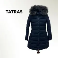 タトラス 19AW ラヴィアナ ウール ラクーンファー フード付き ダウンコート