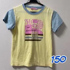 【BLUE CROSS】半袖 Ｔシャツ キッズ ブルークロス イエロー 150