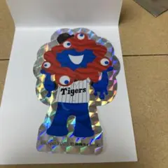 阪神タイガース　ミャクミャク　ホログラムステッカー 万博　柄　赤