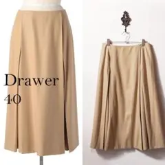 ドゥロワー Drawer フランネルタックスカート サイズ 40