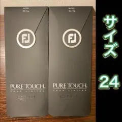 フットジョイ ピュアタッチ ホワイト ゴルフグローブ 2枚 size24