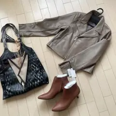 ライダースジャケット⭐︎チャ⭐︎新品⭐︎送料込み⭐︎