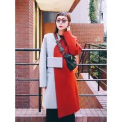 【定番人気】UN3D. アンスリード バイカラーコート